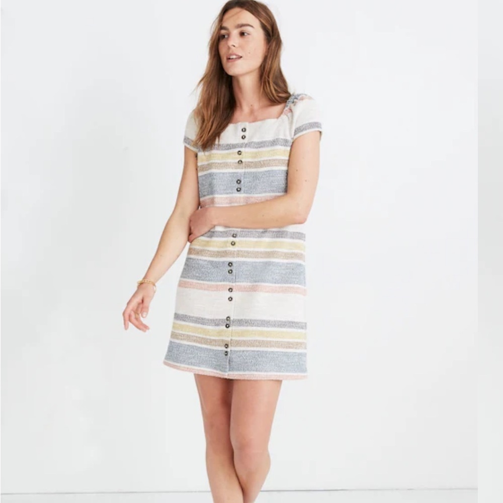 Madewell Multicolor Striped Mini Dress